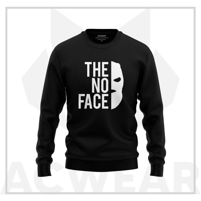 The No Face Siyah Sweatshirt