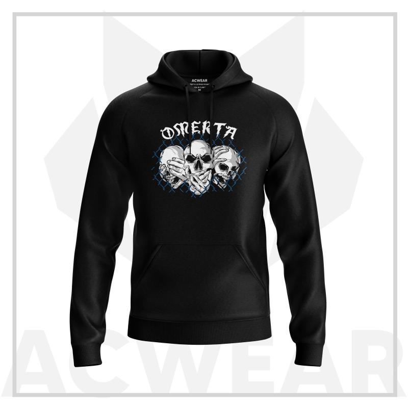 Omerta Siyah Hoodie