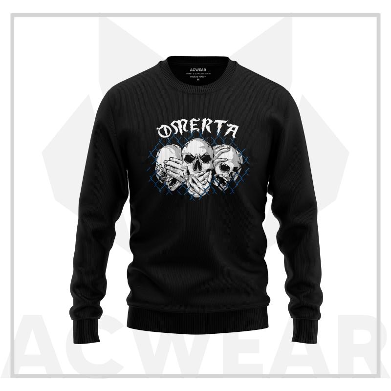 Omerta Siyah Sweatshirt