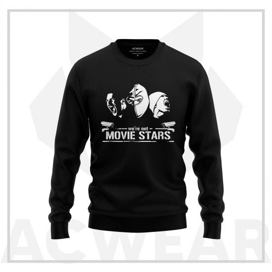 Movie Stars Siyah Sweatshirt