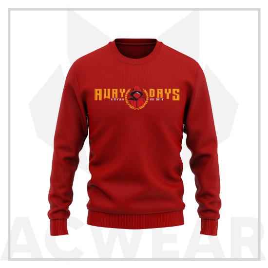 Awaydays Kırmızı-Sarı Sweatshirt