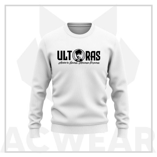 Atatürk’ün İzindeyiz Beyaz Sweatshirt