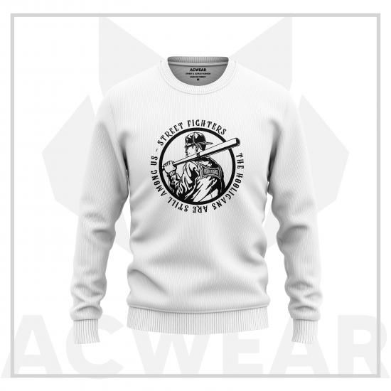 Street Fighters Beyaz Sweatshirt