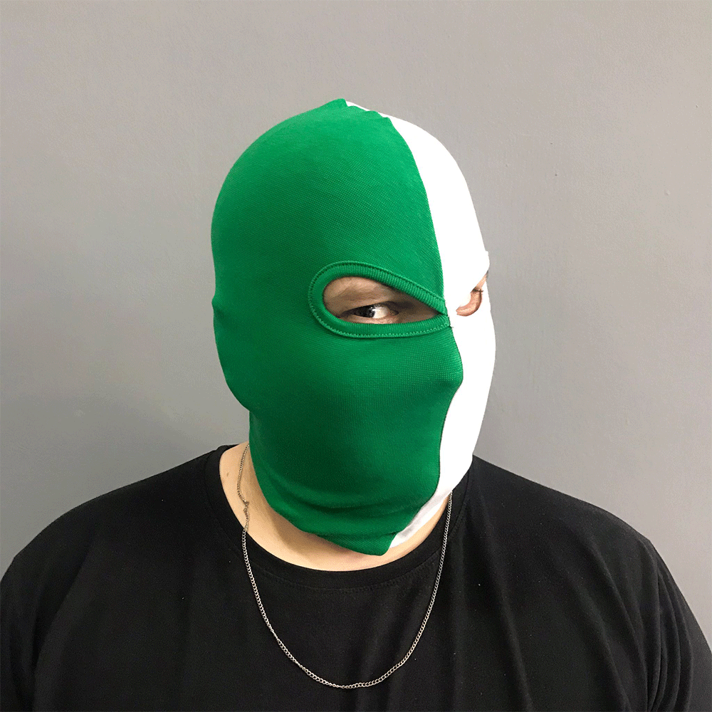 Yeşil-Beyaz Maske